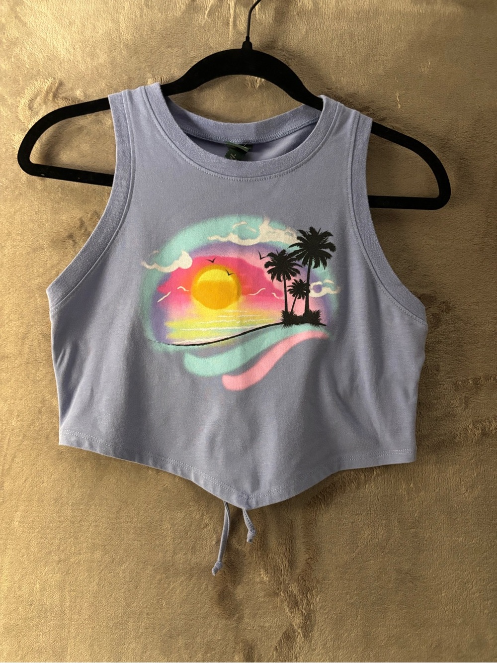 Wild Fable Open Back Crop Top Women’s Size S